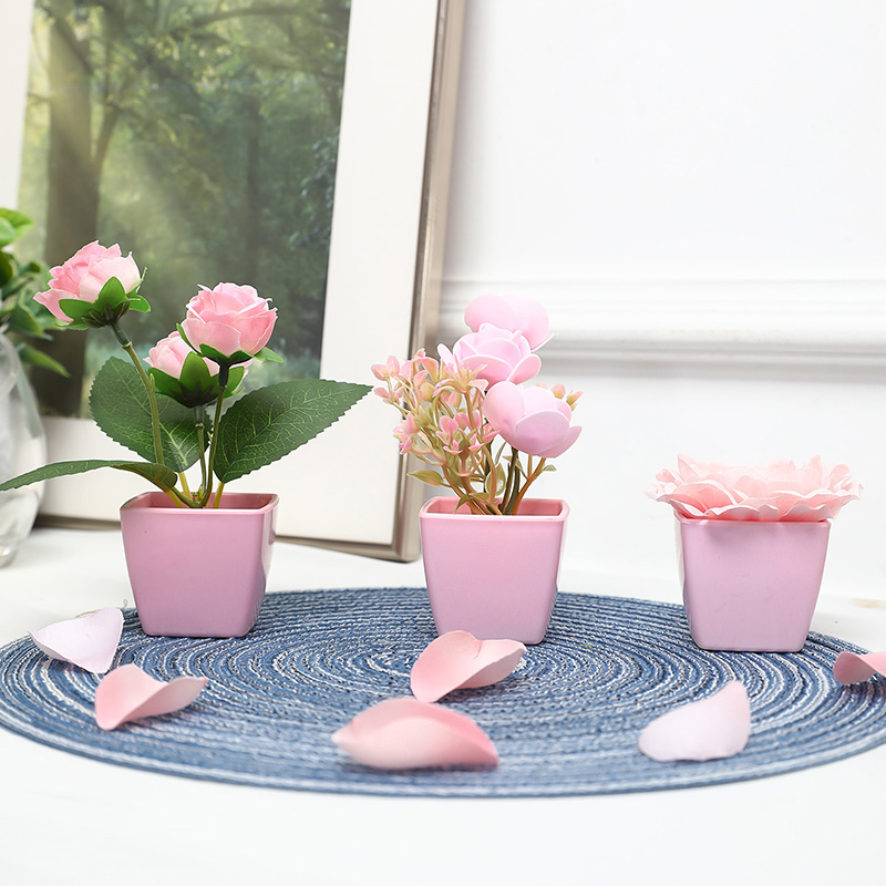 (A set of 3PCS) Simulated Mini - đánh giá và giá Succulent Set