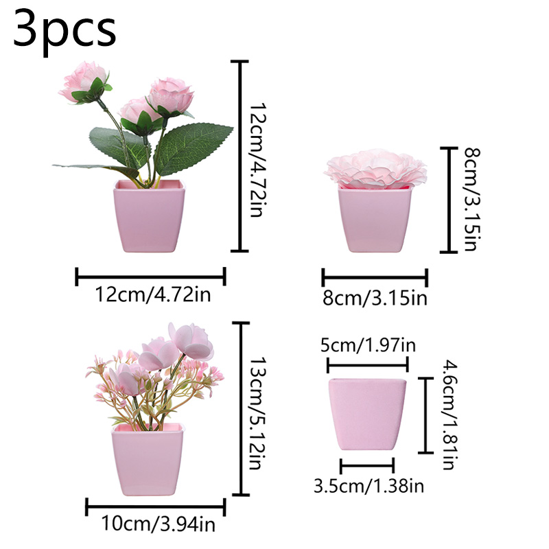 (A set of 3PCS) Simulated Mini - đánh giá và giá Succulent Set