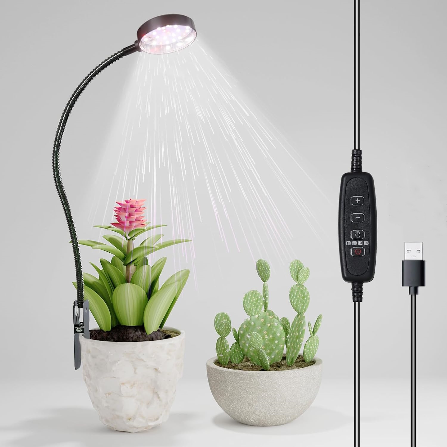 USB LED Grow Light 6000K Full  - đánh giá và giá Pothos