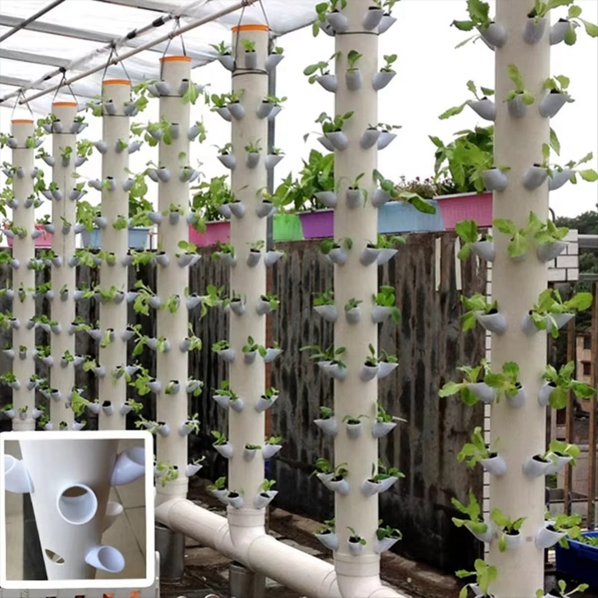 Hydroponic Vertical Tower Cont - đánh giá và giá Plant Pot